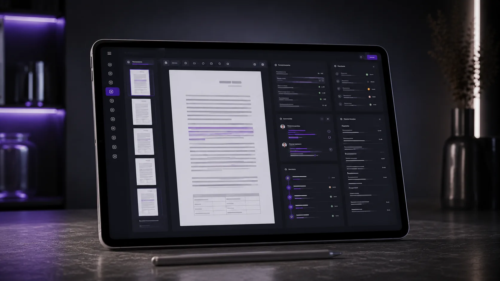 Document Management Software abstract representation