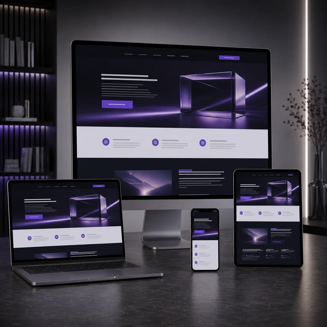 Landing Page Websites abstract representation