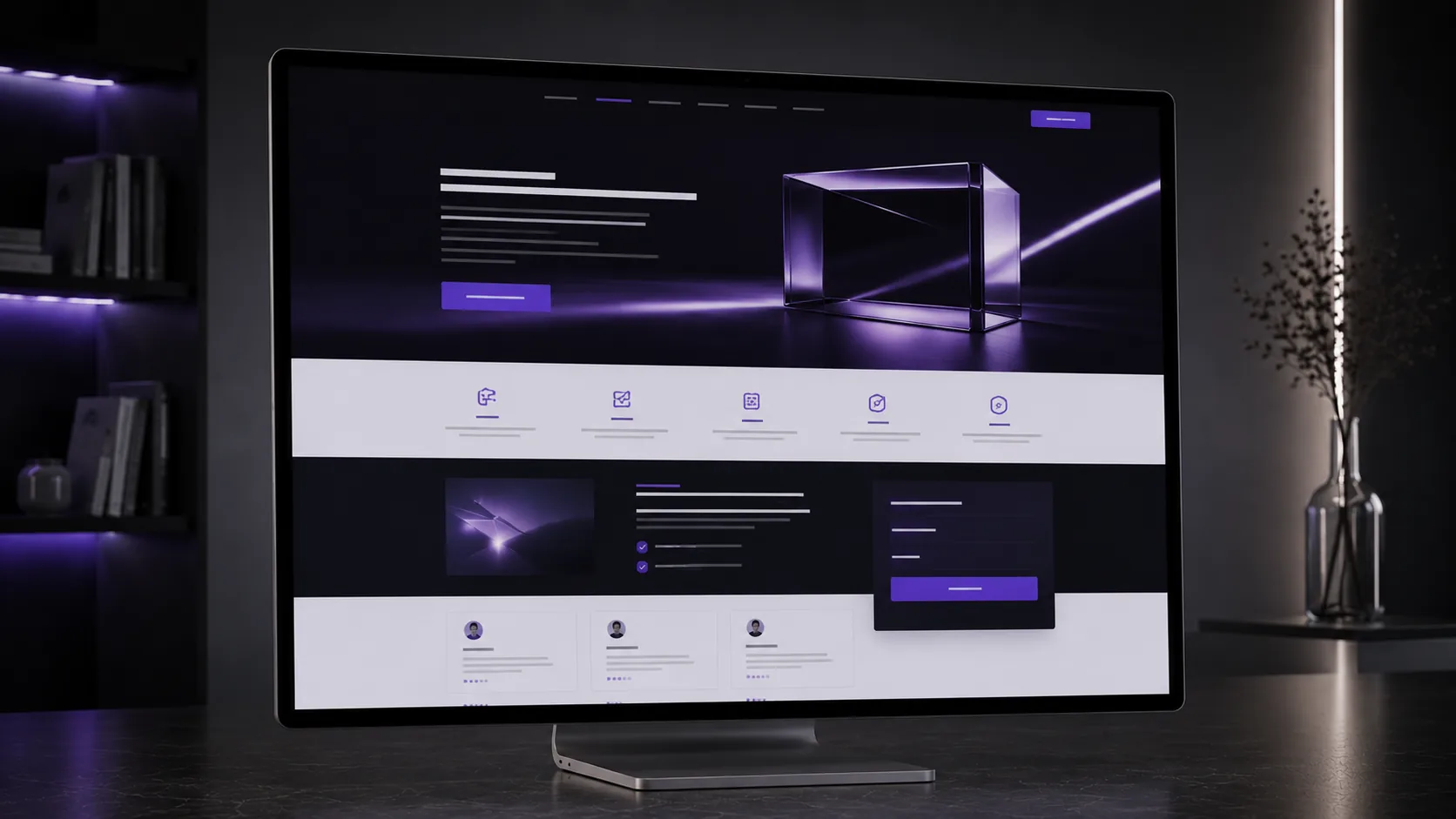 Landing Page Websites abstract representation