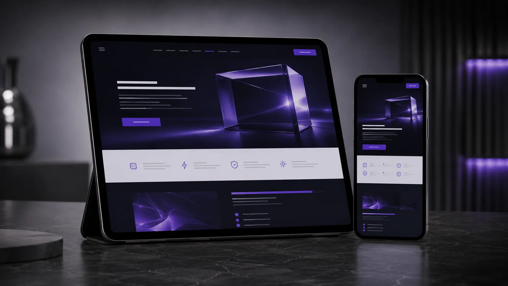 Landing Page Websites abstract representation