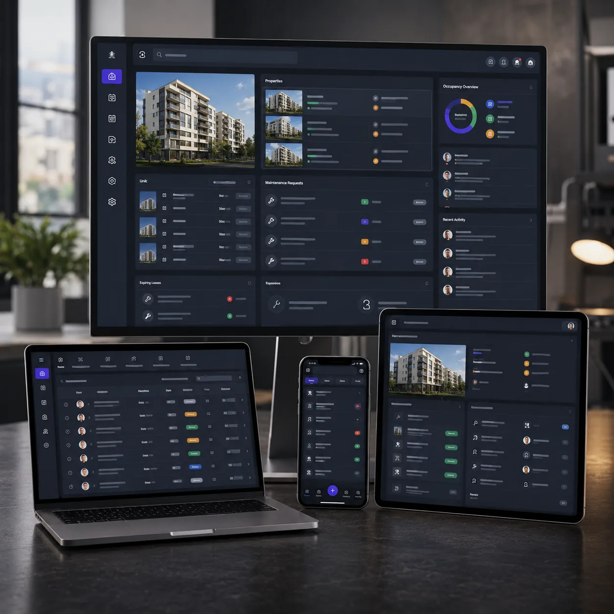 Property Management Software abstract representation