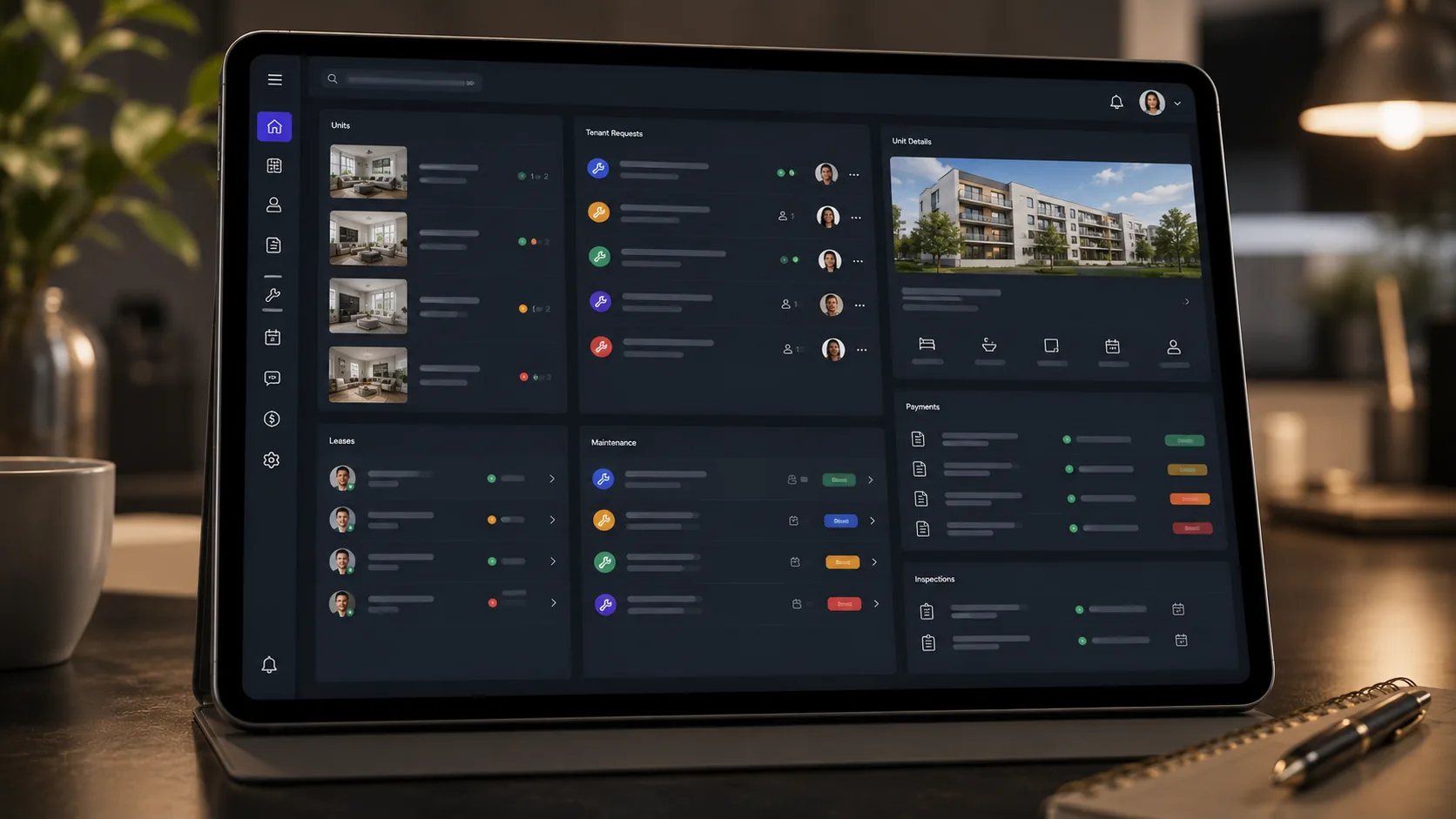 Property Management Software abstract representation